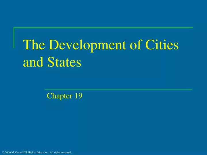 the development of cities and states