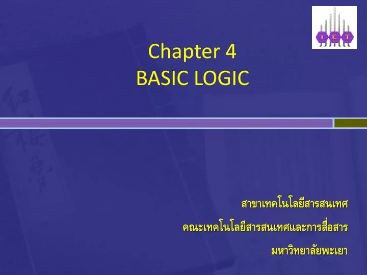 chapter 4 basic logic