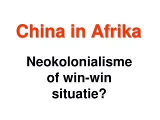 china in afrika