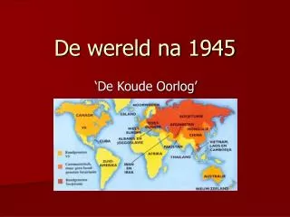 de wereld na 1945