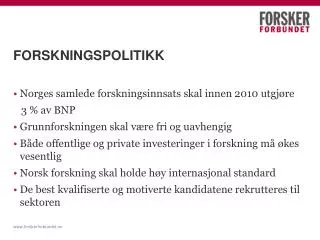 forskningspolitikk