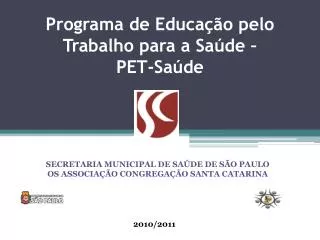 programa de educa o pelo trabalho para a sa de pet sa de