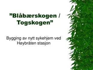 bl b rskogen togskogen