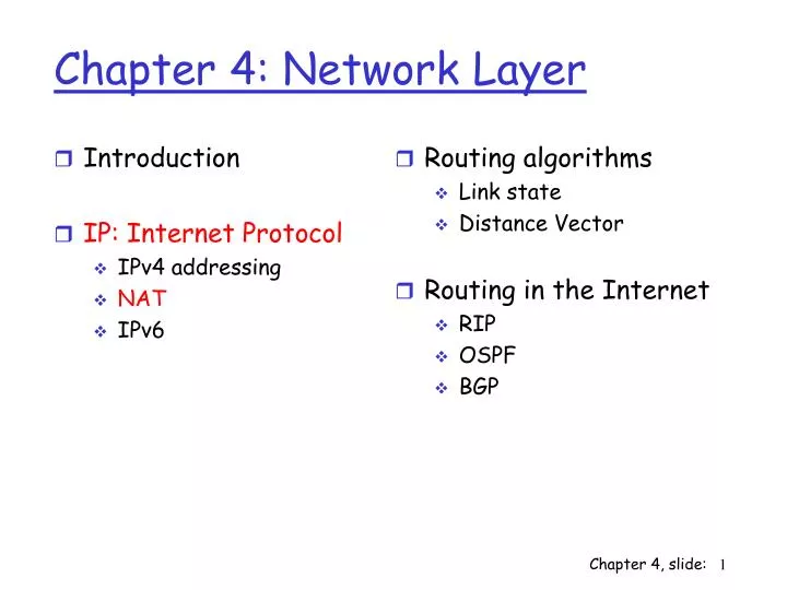 chapter 4 network layer