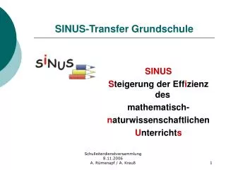 sinus transfer grundschule