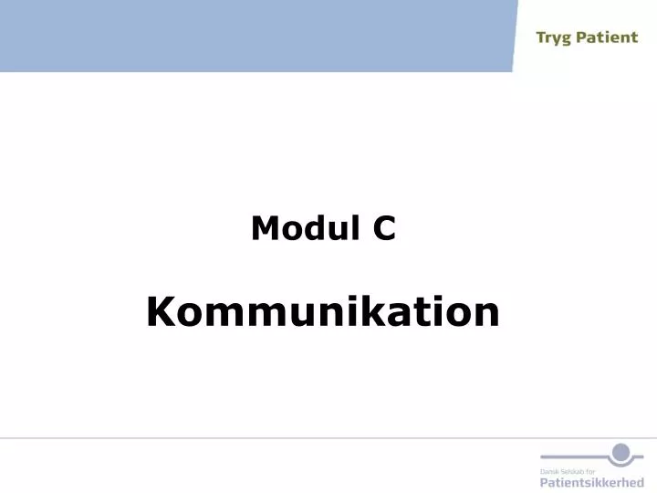 modul c kommunikation