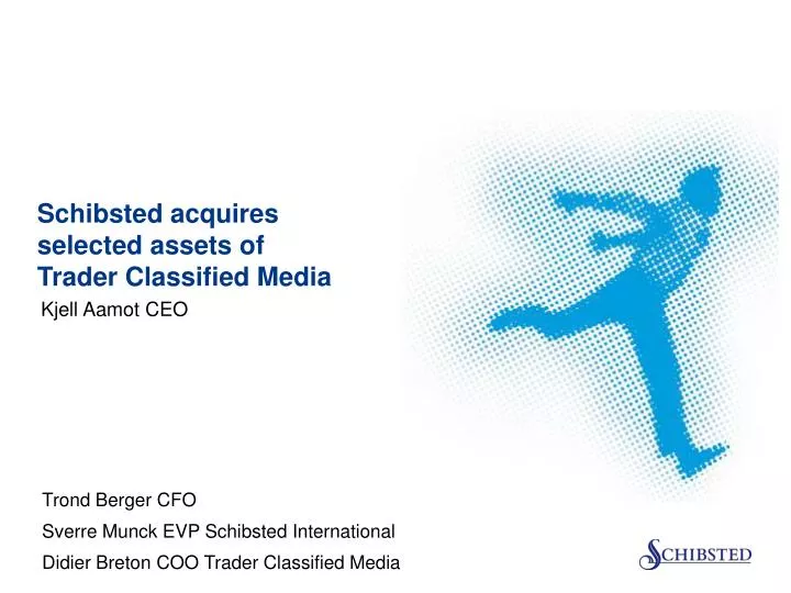 schibsted acquires selected assets of trader classified media