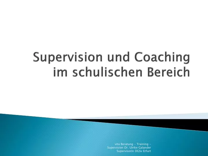 supervision und coaching im schulischen bereich