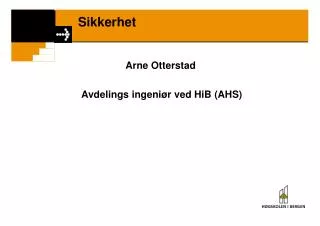 sikkerhet