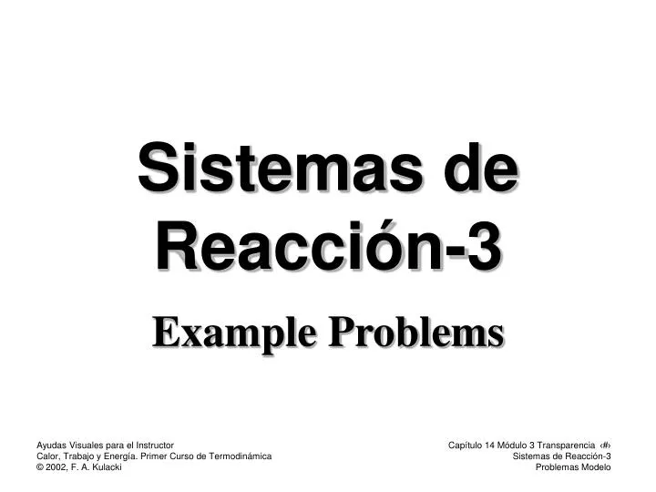 sistemas de reacci n 3