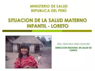situacion de la salud materno infantil loreto