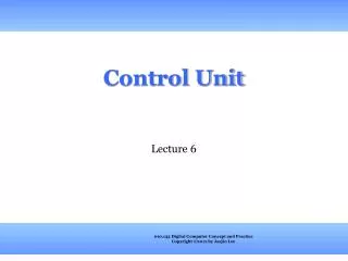 control unit