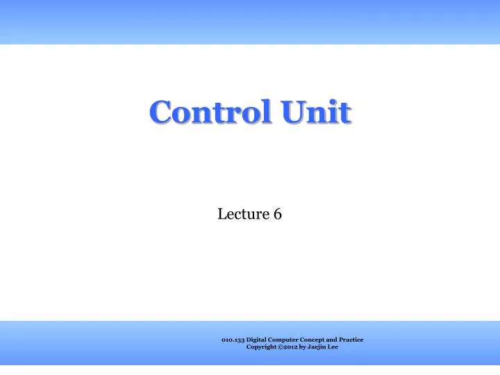 control unit