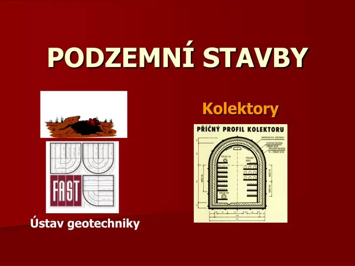 podzemn stavby