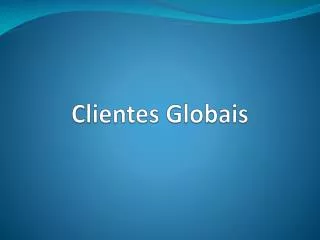 clientes globais