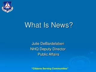 What Is News?