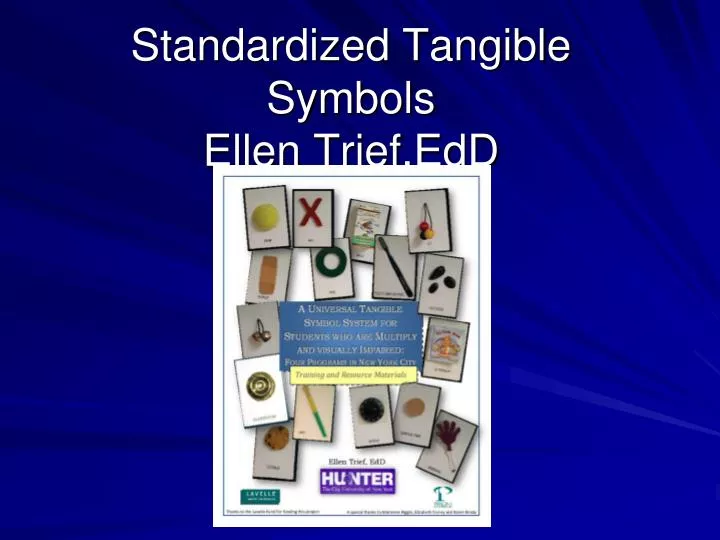 standardized tangible symbols ellen trief edd