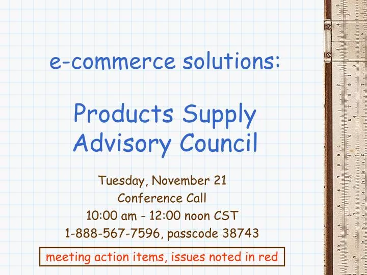 e commerce solutions products supply advisory council