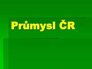 pr mysl r