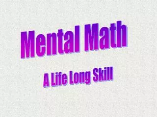 Mental Math