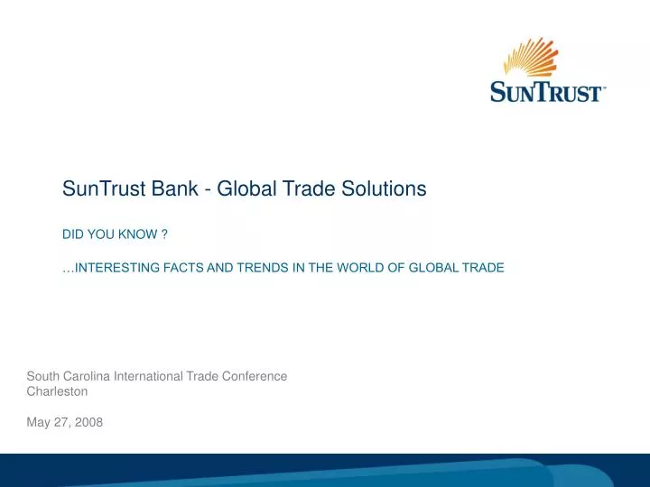 suntrust bank global trade solutions