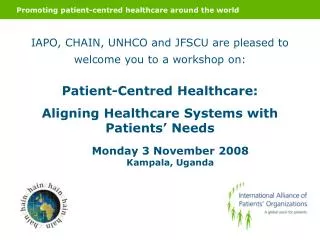 Promoting patient-centred healthcare around the world