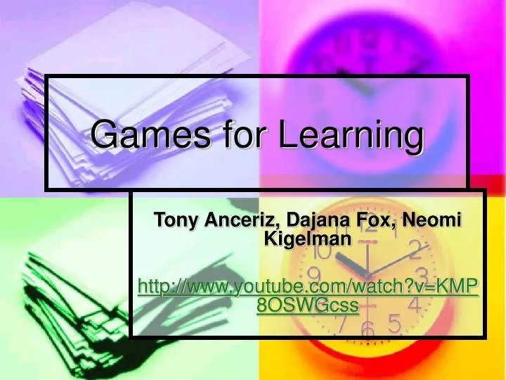 games for learning