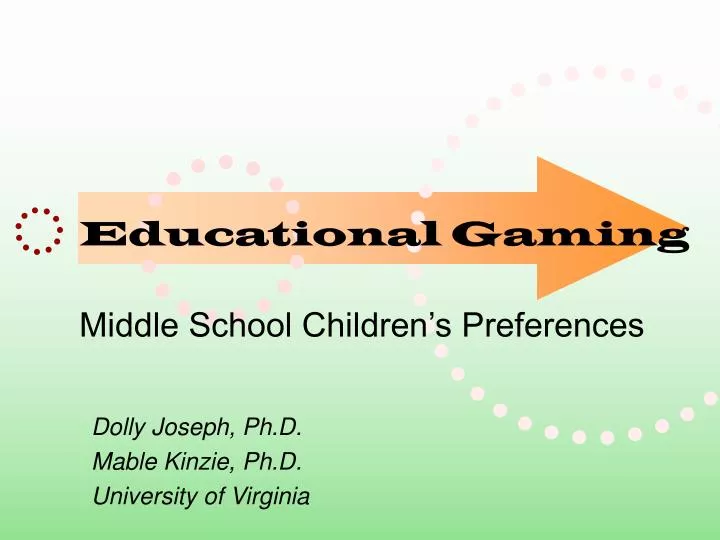 educational gaming middle school children s preferences