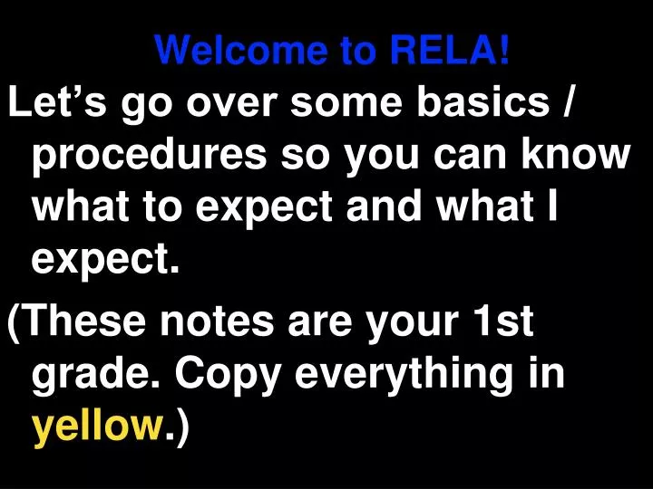 welcome to rela
