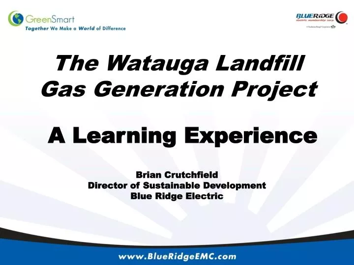 the watauga landfill gas generation project
