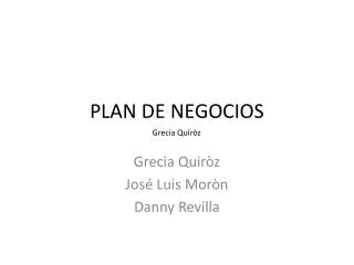 plan de negocios