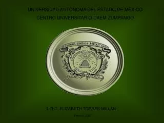 UNIVERSIDAD AUTÓNOMA DEL ESTADO DE MÉXICO CENTRO UNIVERSITARIO UAEM ZUMPANGO