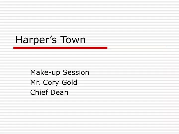 harper s town