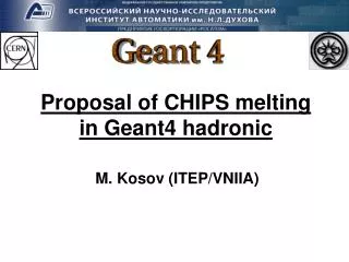 Proposal of CHIPS melting in Geant4 hadronic