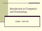 Computer Systems: Basics and Terminology - slide 1