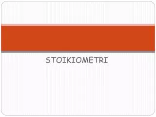 stoikiometri