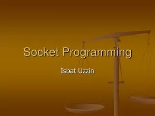 socket programming