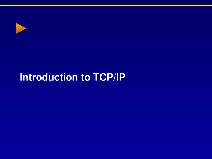 introduction to tcp ip