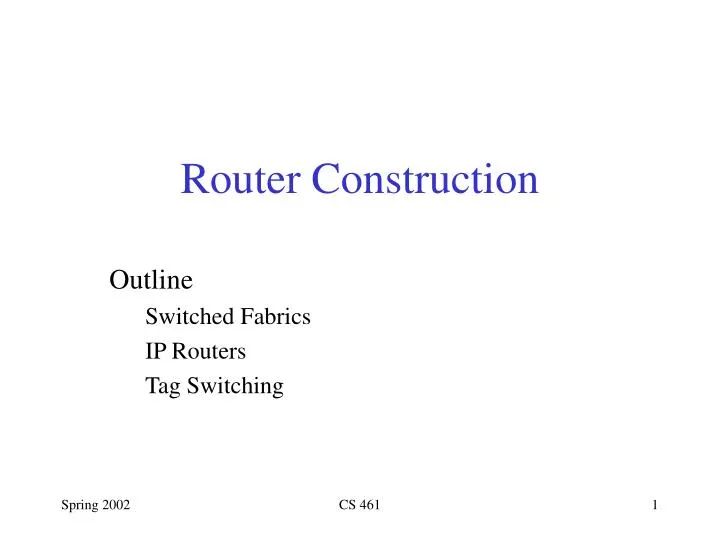 router construction