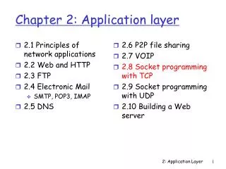 chapter 2 application layer