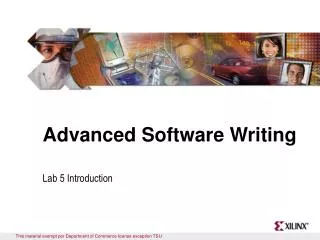 Advanced Software Writing