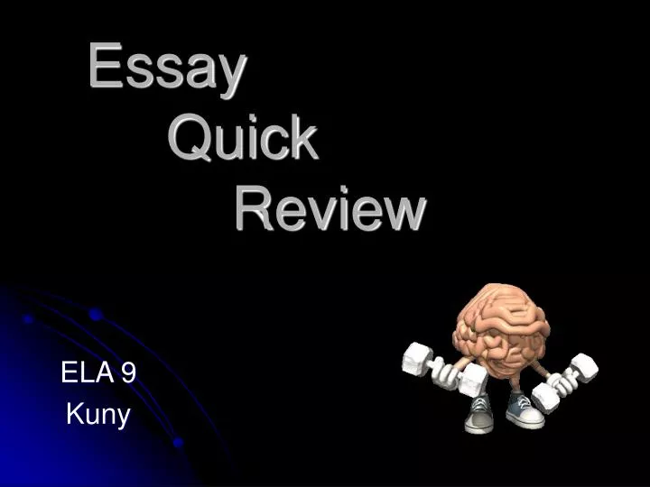 essay quick review