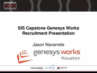 SIS Capstone Genesys Works Recruitment Presentation