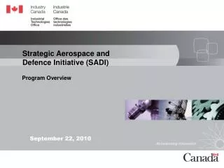Strategic Aerospace and Defence Initiative (SADI)