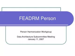 FEADRM Person