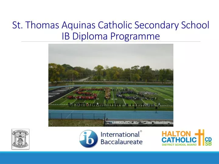 st thomas aquinas catholic secondary school ib diploma programme