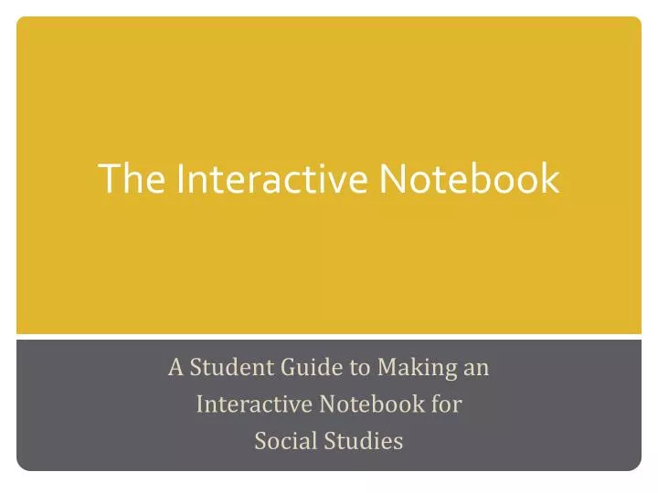 the interactive notebook
