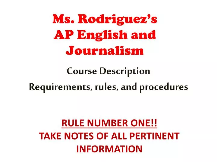 ms rodriguez s ap english and journalism