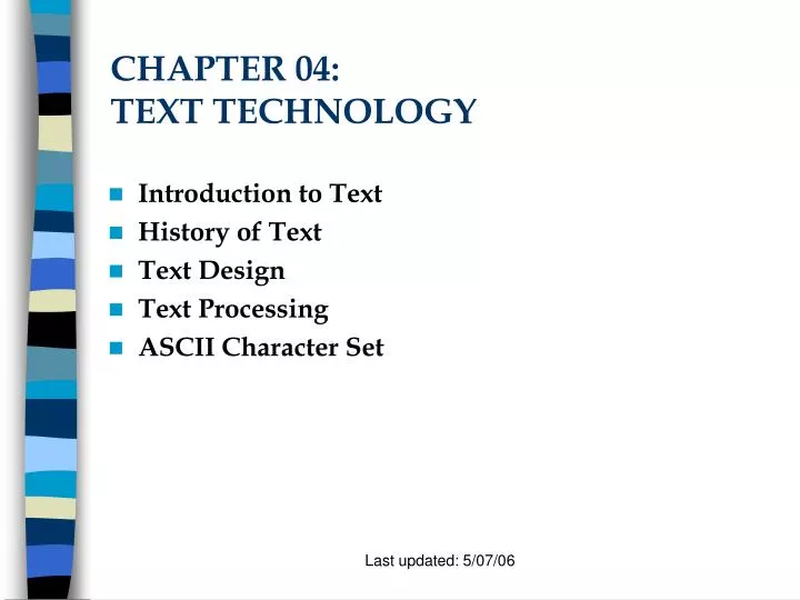 chapter 04 text technology