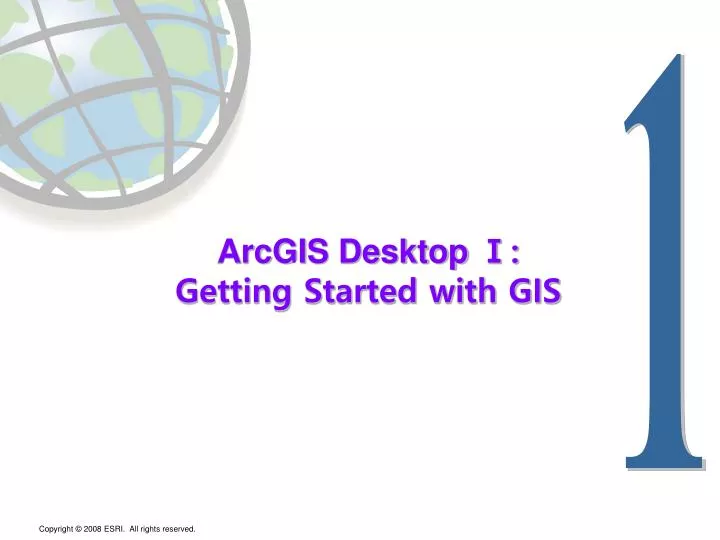 arcgis desktop getting started with gis